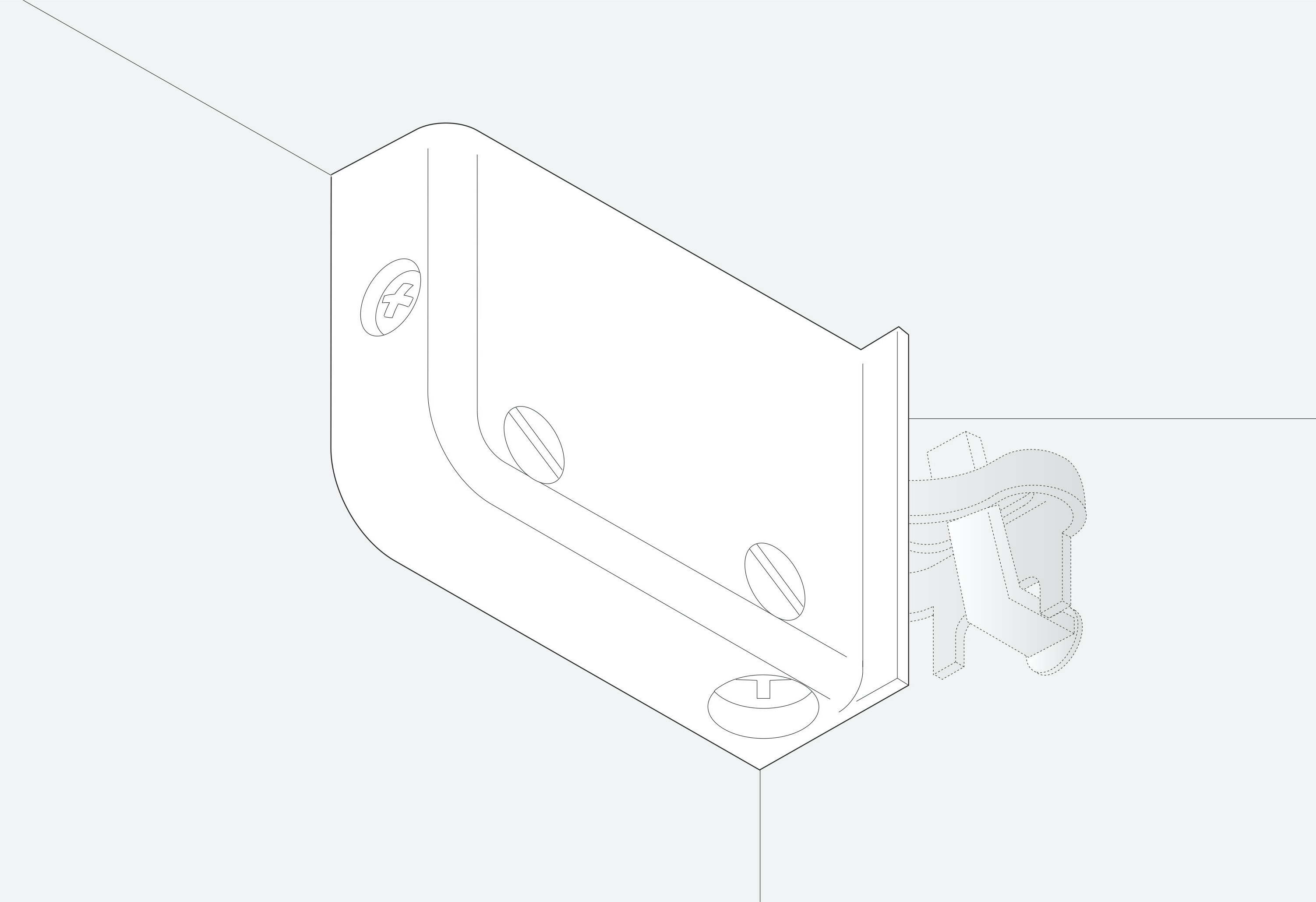 Навеска на саморезы Blum | СКИДКА 20%