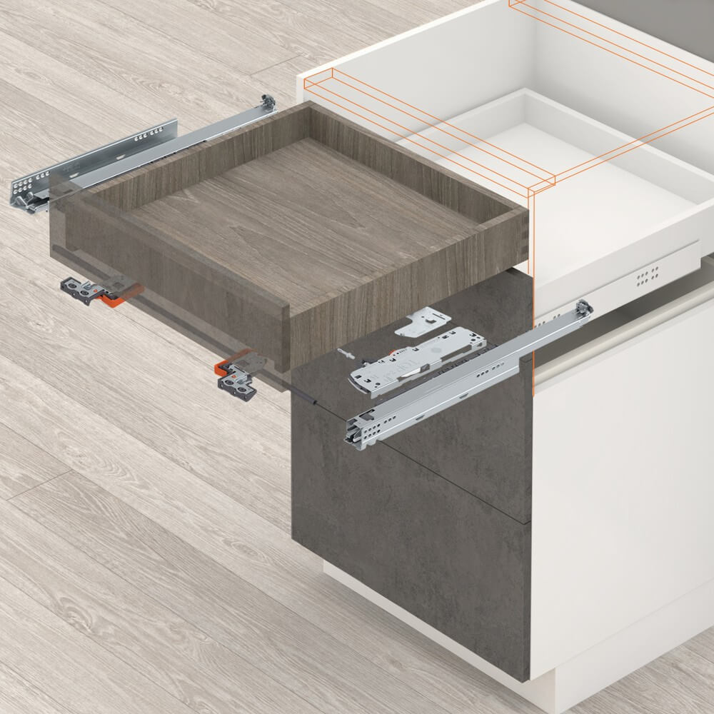 MOVENTO  TIP-ON BLUMOTION  cтандартный ящик 400мм 40кг