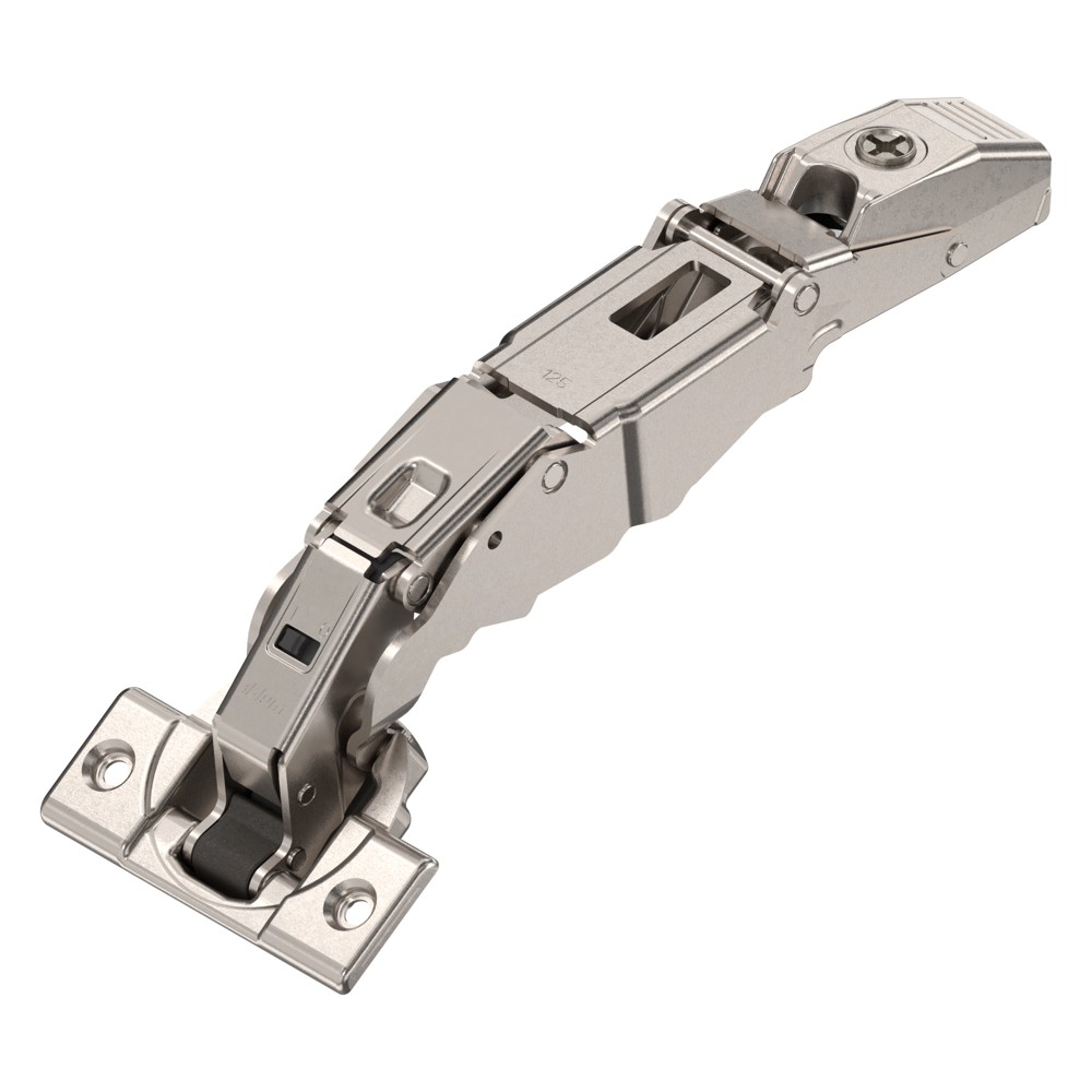 CLIP top BLUMOTION петля для ПРОФИЛЬНЫХ дверей 125° НАКЛАДНАЯ, планка крест. с эксцентриком, саморез