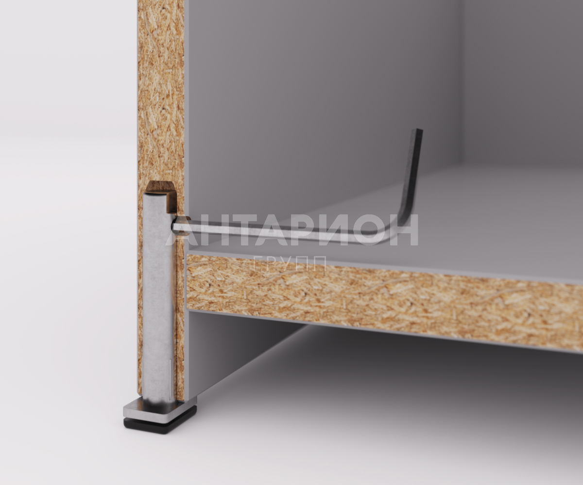 Регулятор уровня врезной 306 H-100мм, диам.12 мм