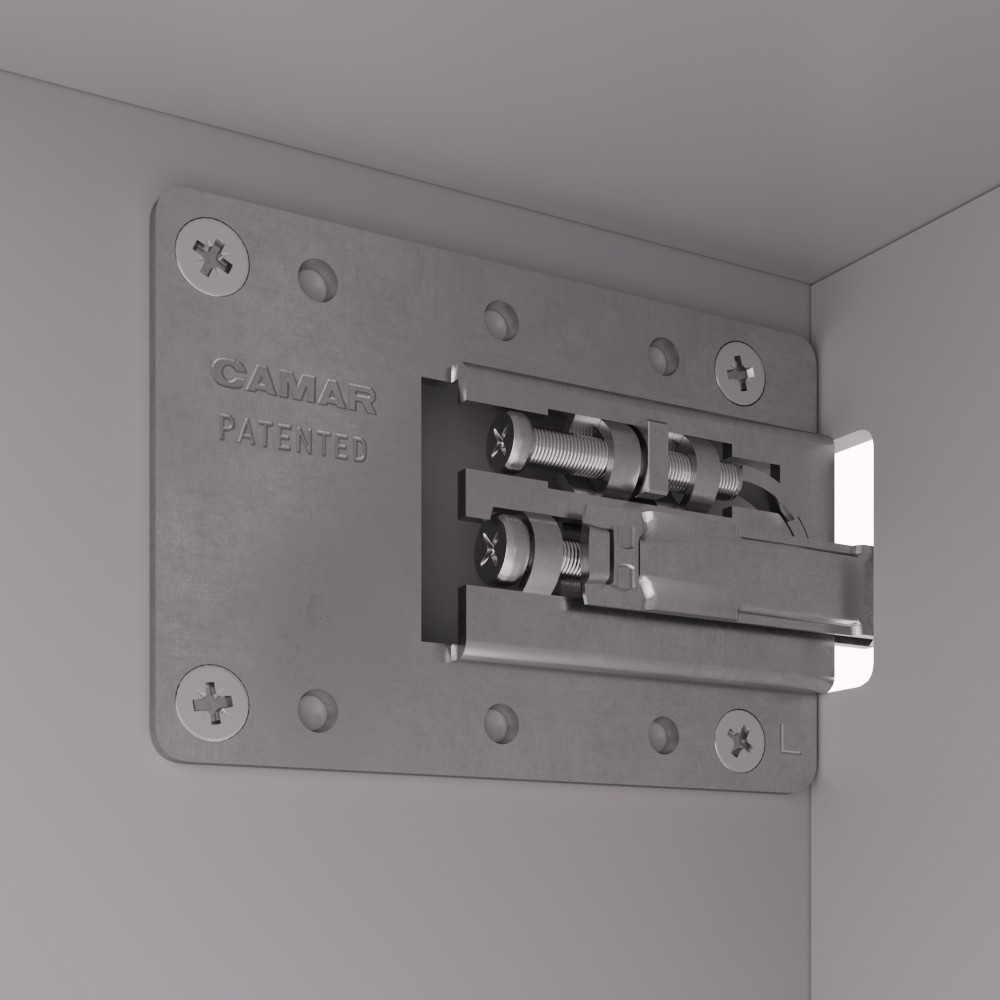 Завеса 807 XL скрытого крепления корпус-стена, левая