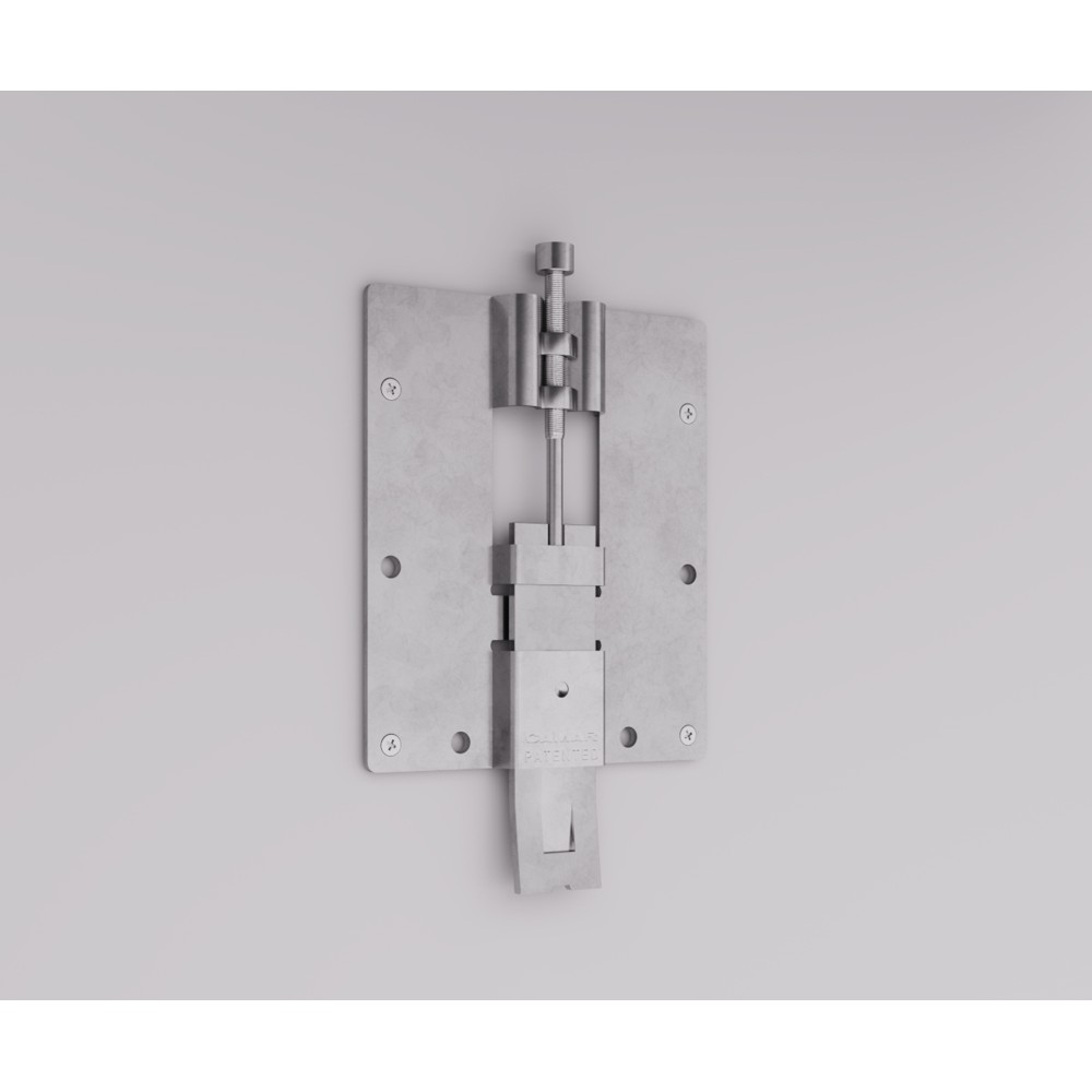 Крепление навесной системы настенных панелей с регулировкой (на саморезы), верхнее