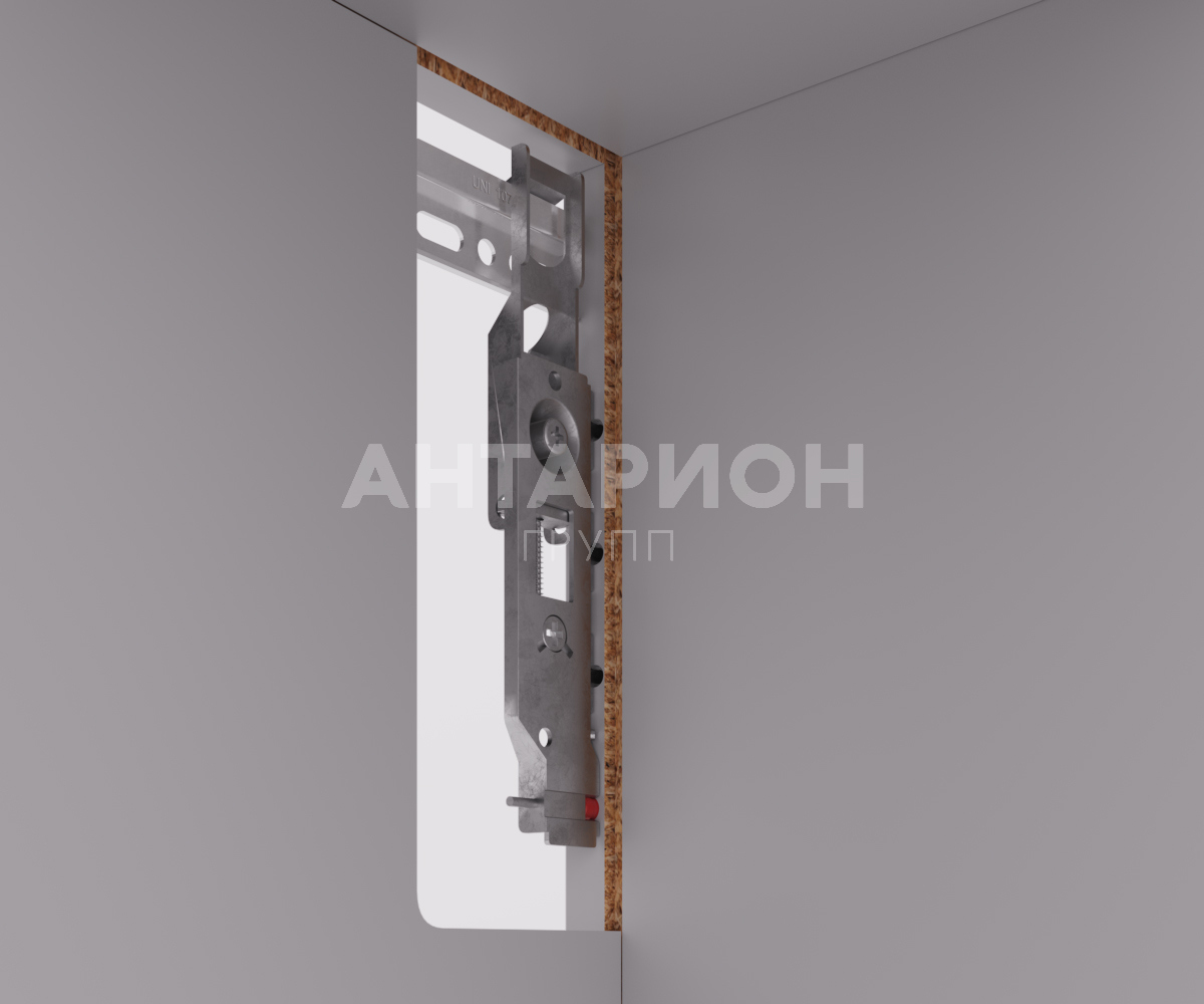 Подвеска корпусов скрытая с фиксатором, правая