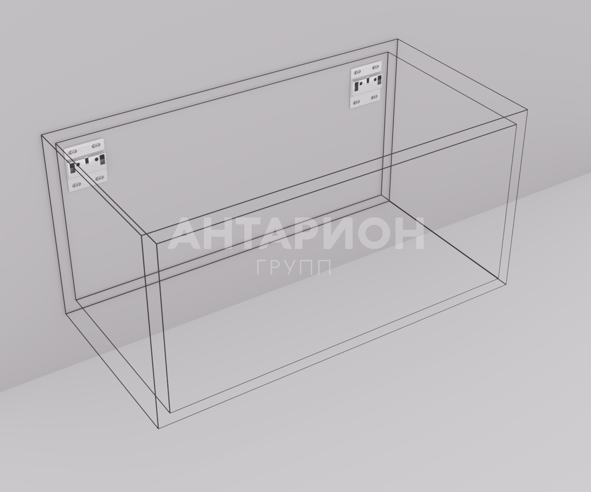 Ответная планка завесы 807 скрытого крепления 60*70